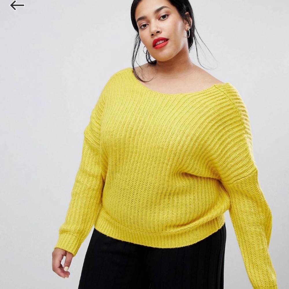 Asos Curve Woven Sweater